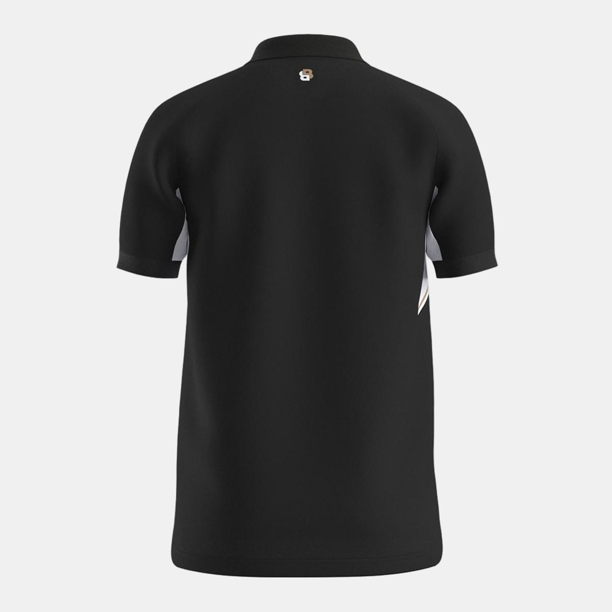 Polo de Manga Curta de Homem para Jogar Ténis Preto-2