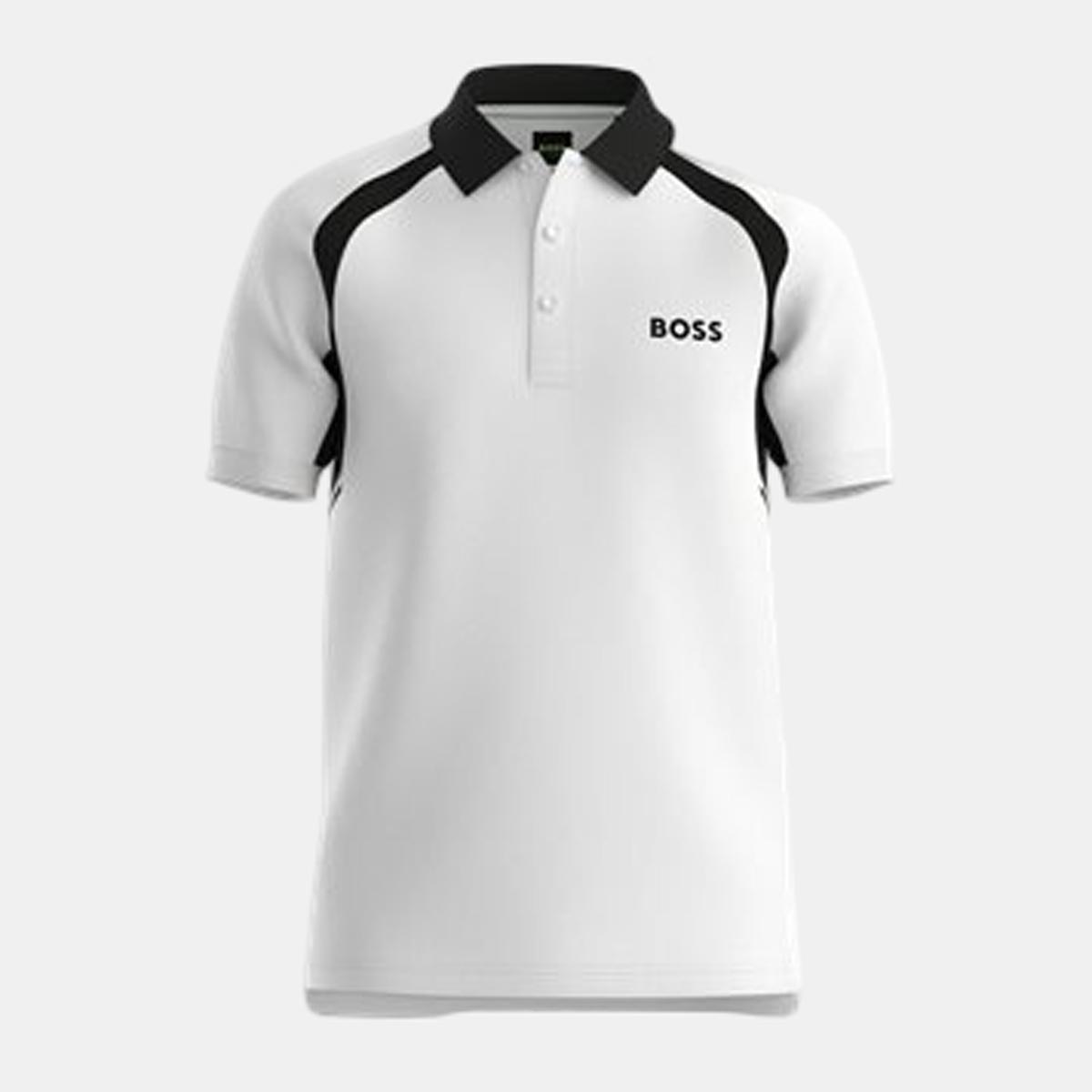 Polo de Manga Curta de Homem para Jogar Ténis Branco-4