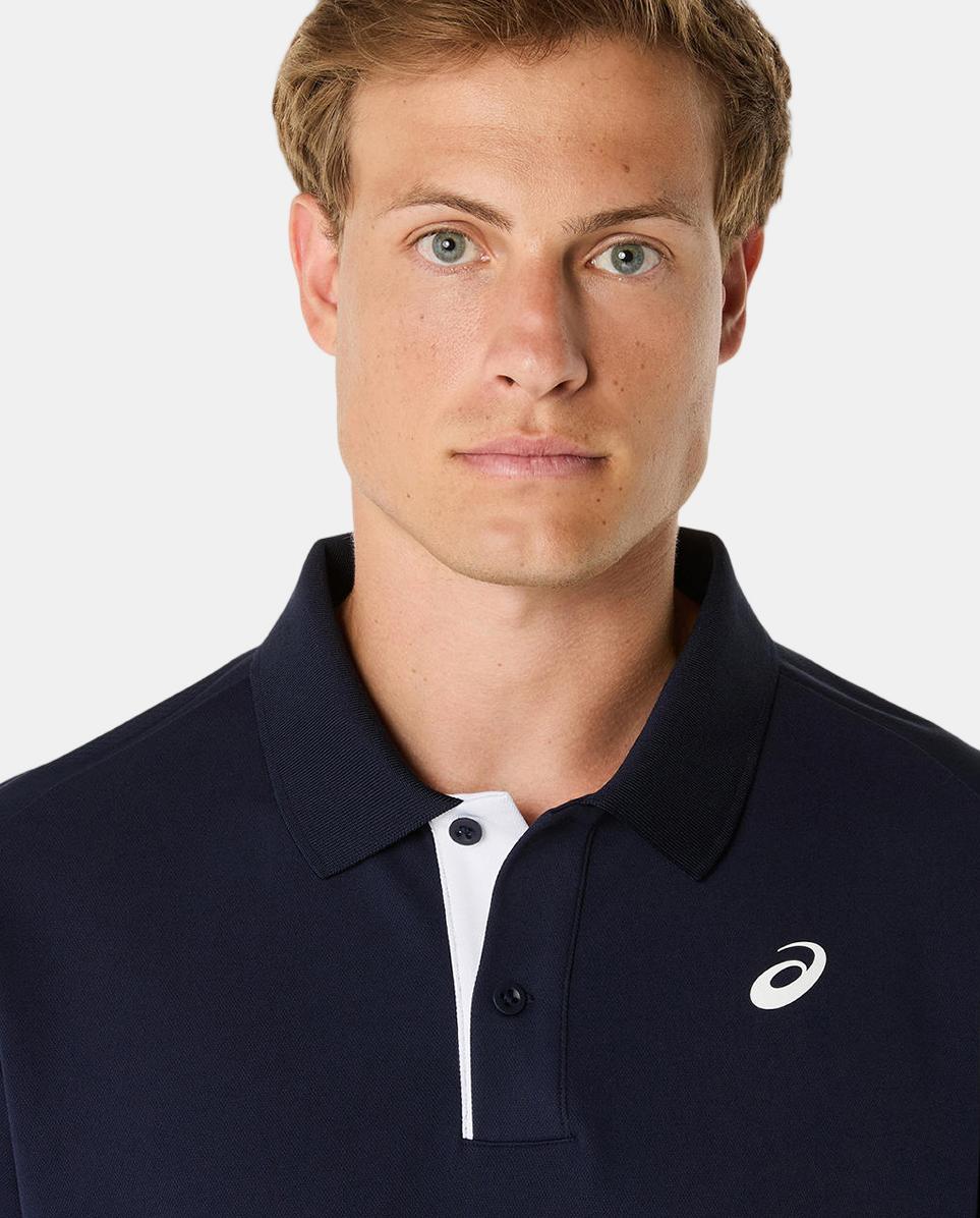 Polo de Homem Court Polo Azul-marinho-5