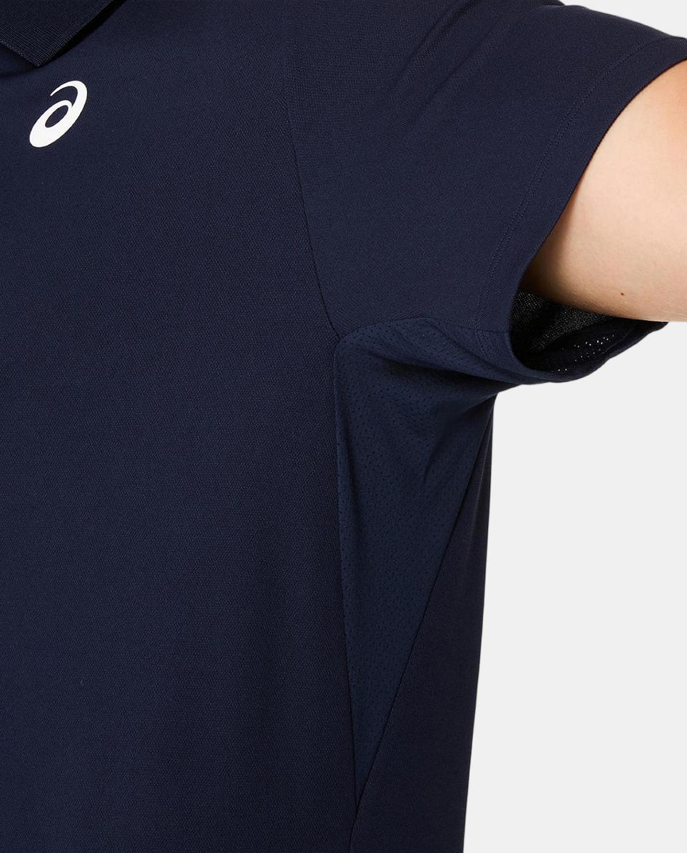Polo de Homem Court Polo Azul-marinho-6