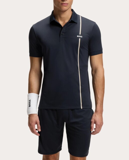 Polo manga corta de tenis de hombre tejido técnico Boss