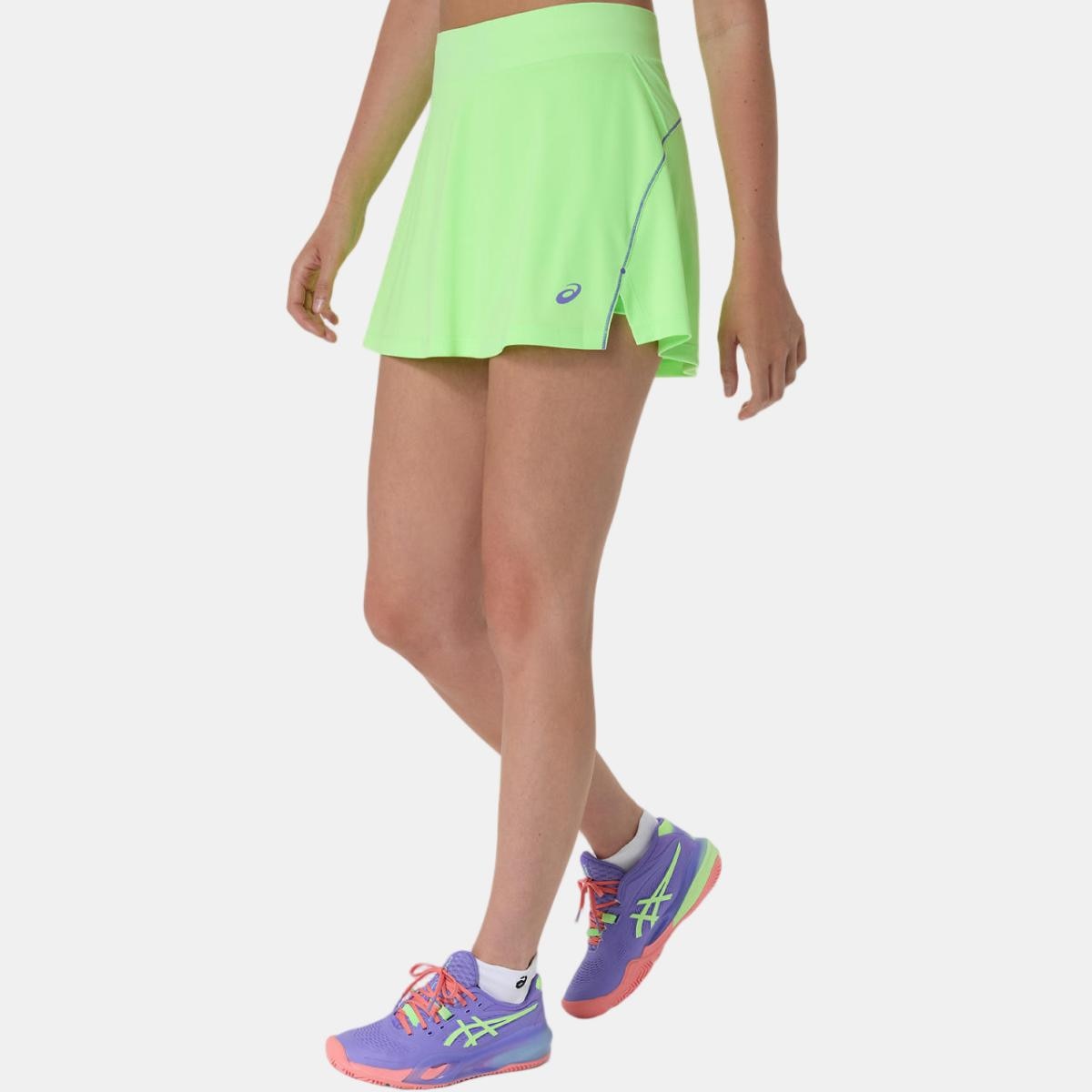 Saia de Padel de Mulher Padel Court Skirt Verde-flúor-3