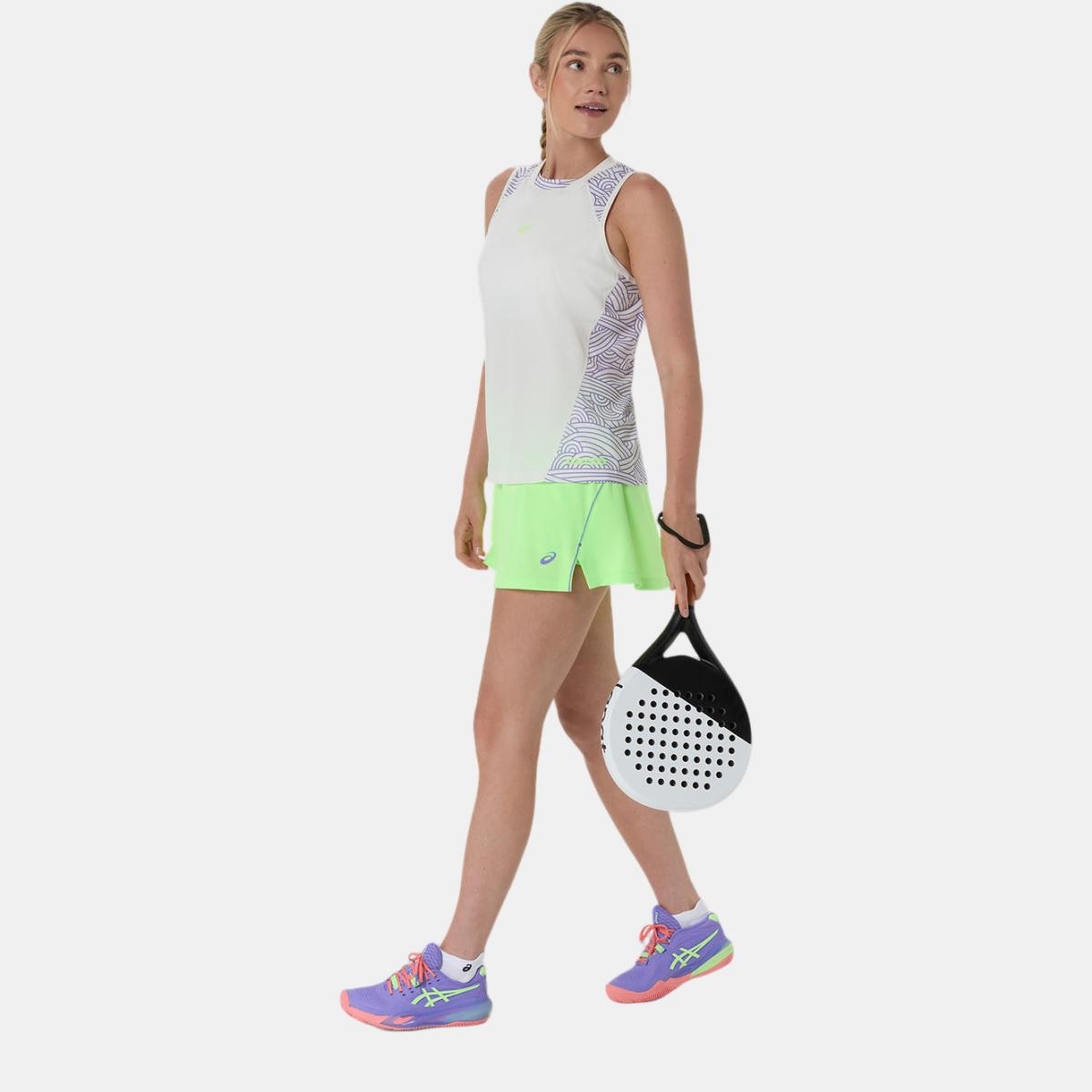 Saia de Padel de Mulher Padel Court Skirt Verde-flúor-9