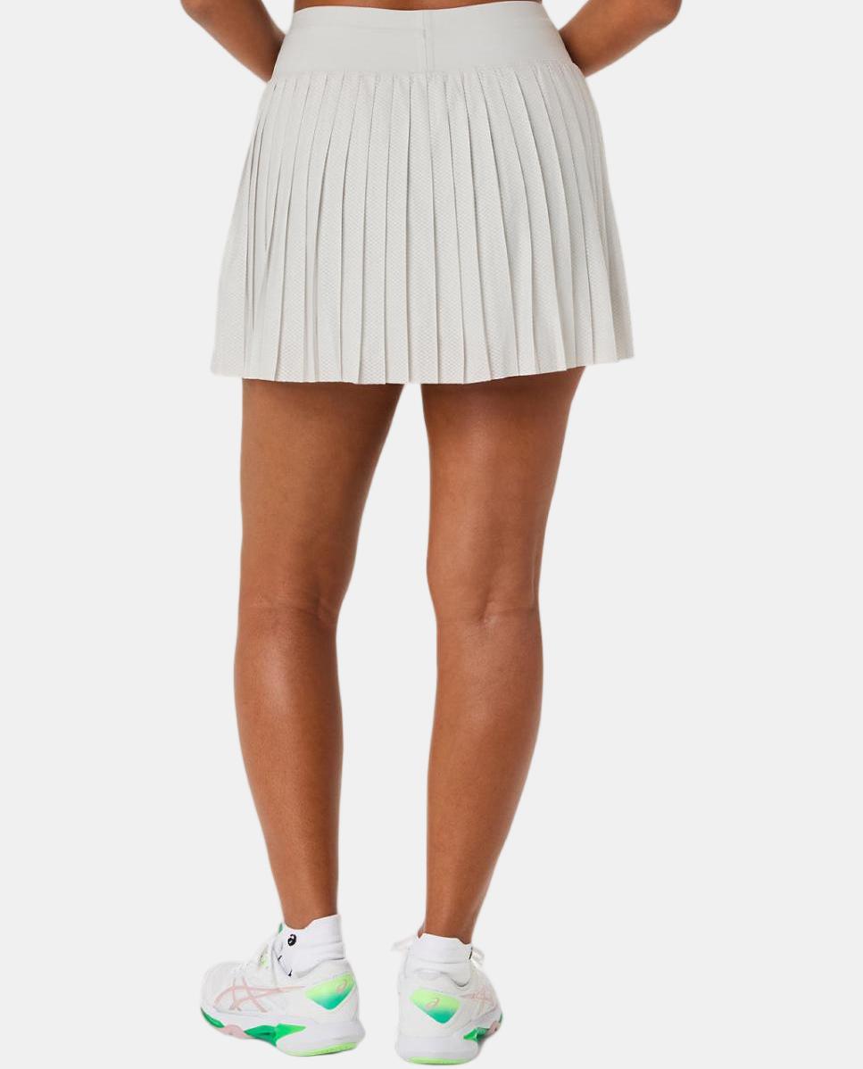 Saia de Ténis de Mulher Match Mesh Skirt Cinzento-claro-2