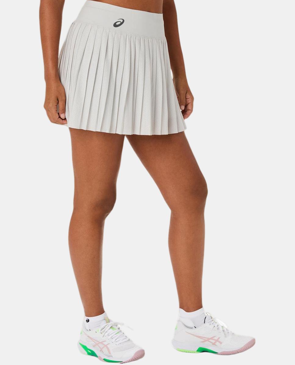 Saia de Ténis de Mulher Match Mesh Skirt Cinzento-claro-3
