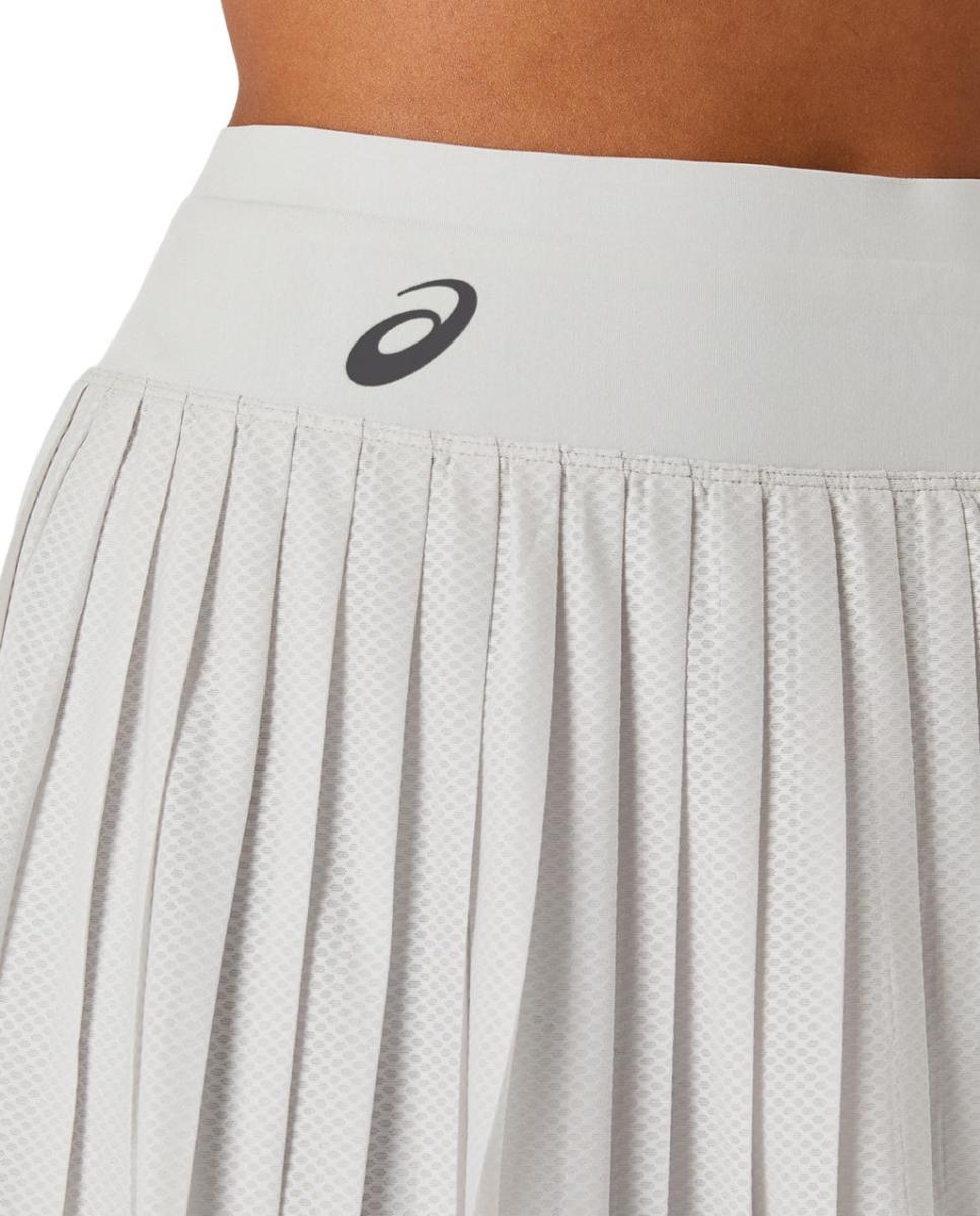 Saia de Ténis de Mulher Match Mesh Skirt Cinzento-claro-4