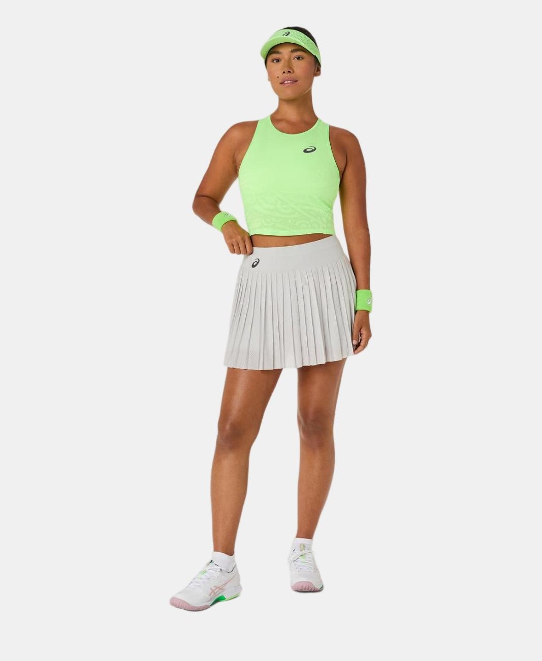 Saia de Ténis de Mulher Match Mesh Skirt Cinzento-claro-8