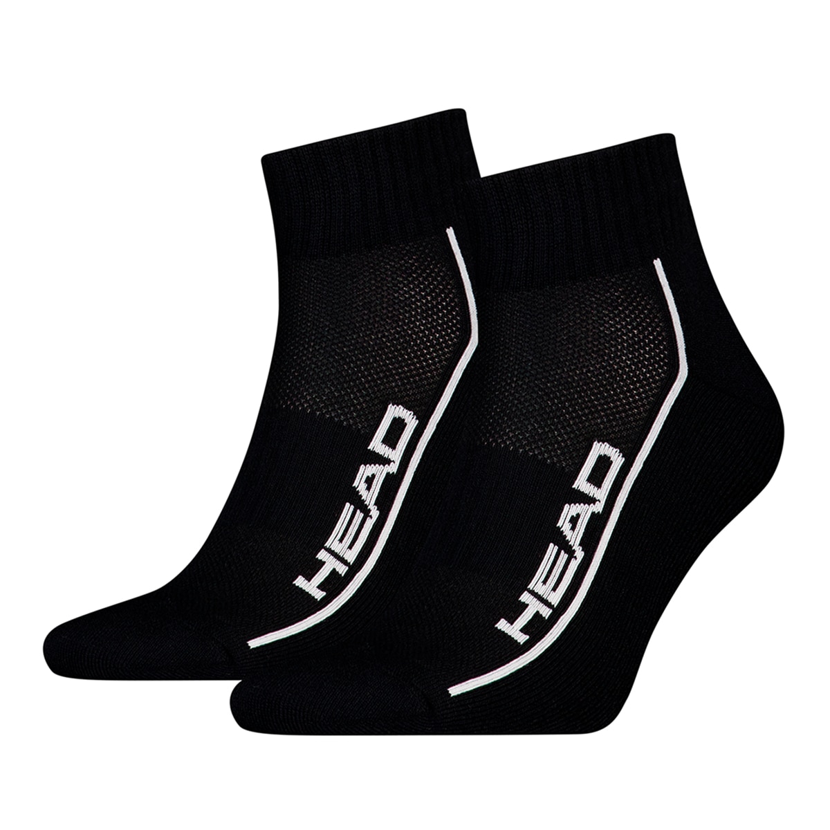 Imagen 0 de Calcetines 2P Performance Quarter Head Negro / Blanco