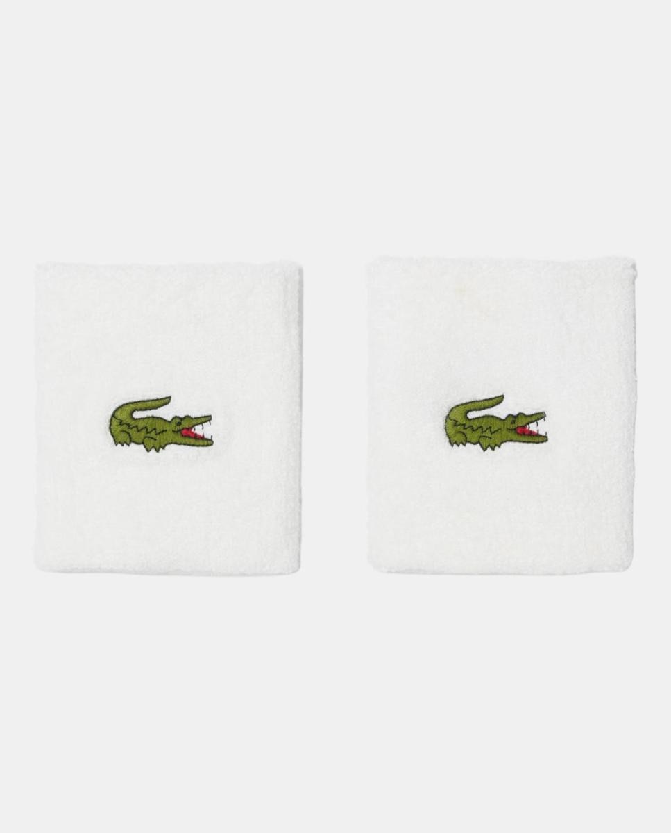 Muñequera de Tenis Unisex Lacoste - Blanco Blanco-3