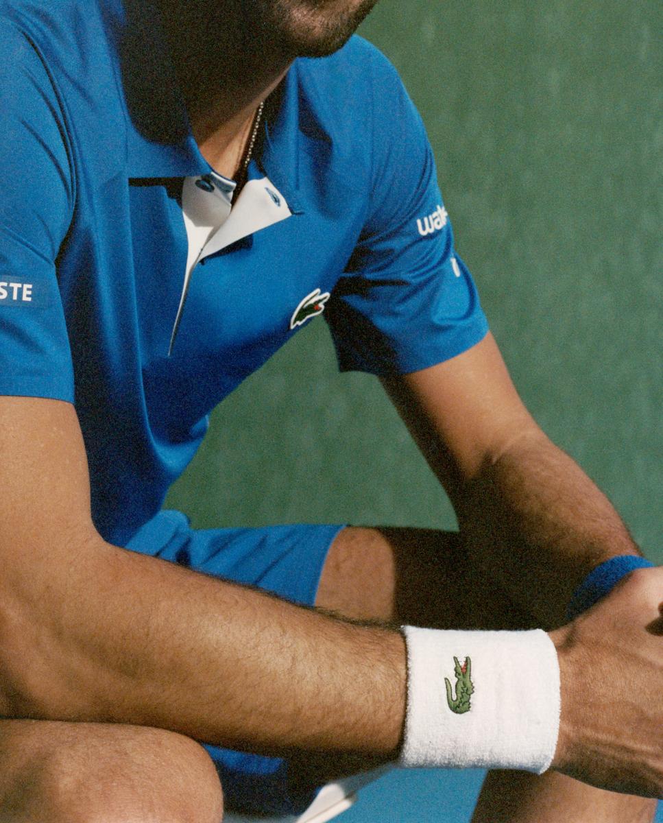 Muñequera de Tenis Unisex Lacoste - Blanco Blanco-5