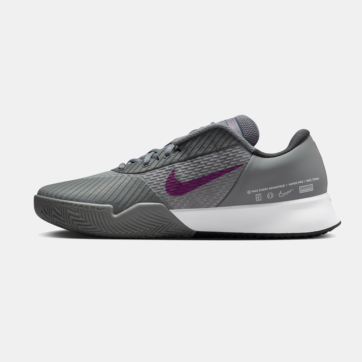 Sapatilhas de Ténis de Homem Court Air Zoom Vapor Pro 2 Clay Tennis Cinzento-escuro-4