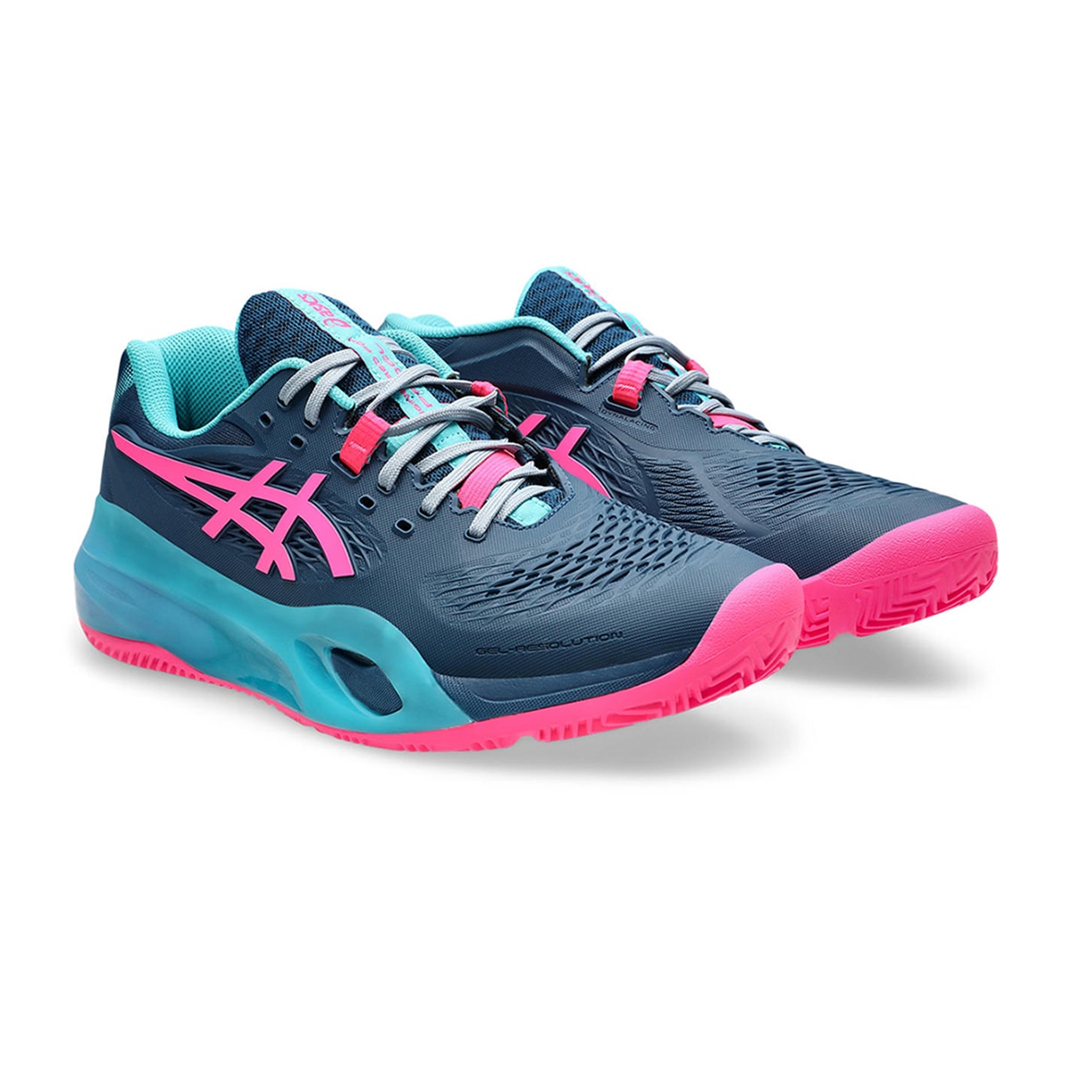 Sapatilhas de Padel de Homem Gel-Resolution X Padel Azul / Rosa-2