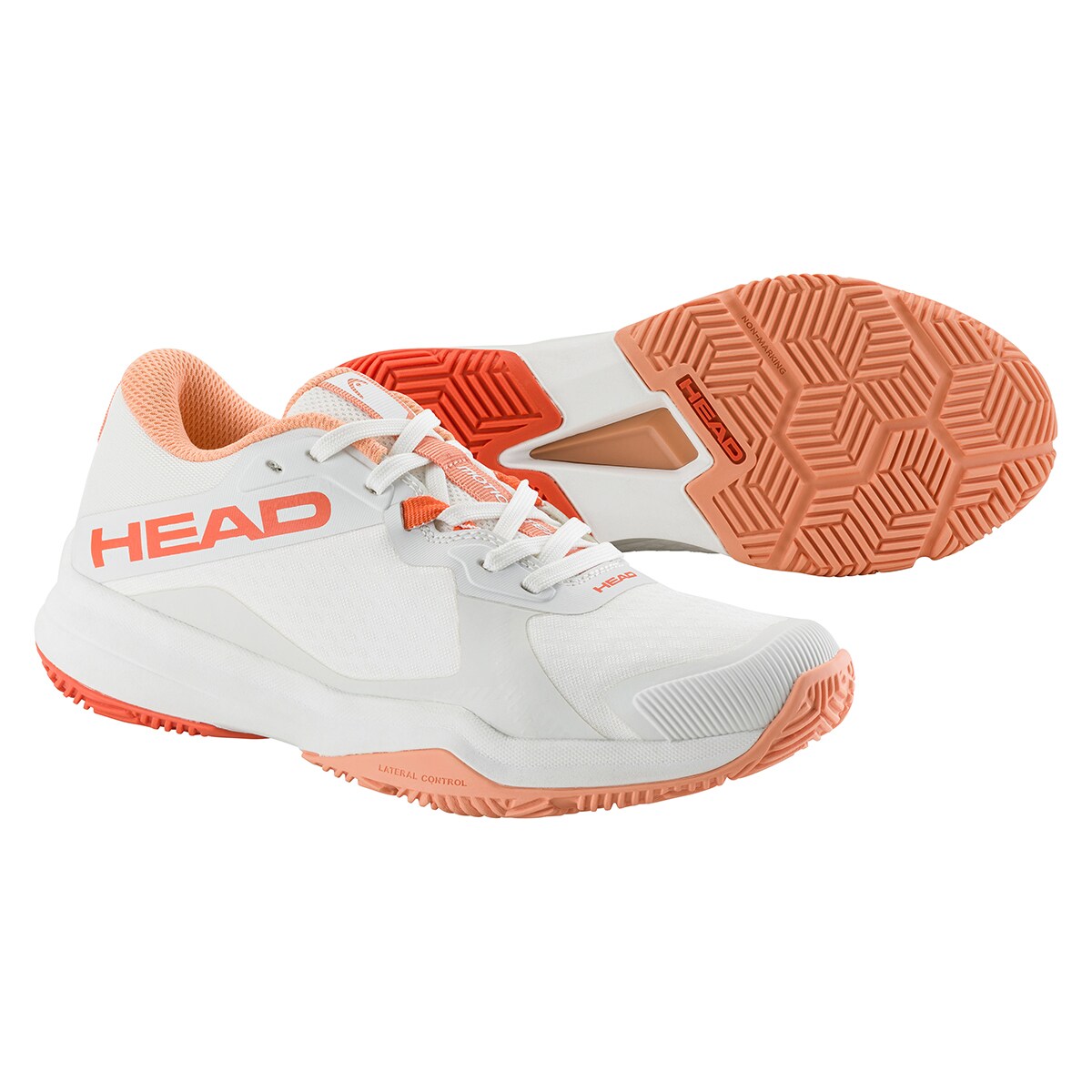 Sapatilhas de Padel de Mulher Motion Team Padel Branco / Coral-2