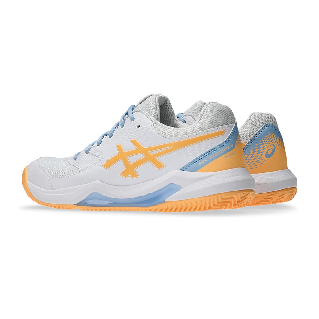Sapatilhas de Padel de Mulher Gel-Dedicate 8 Padel Branco / Laranja-5