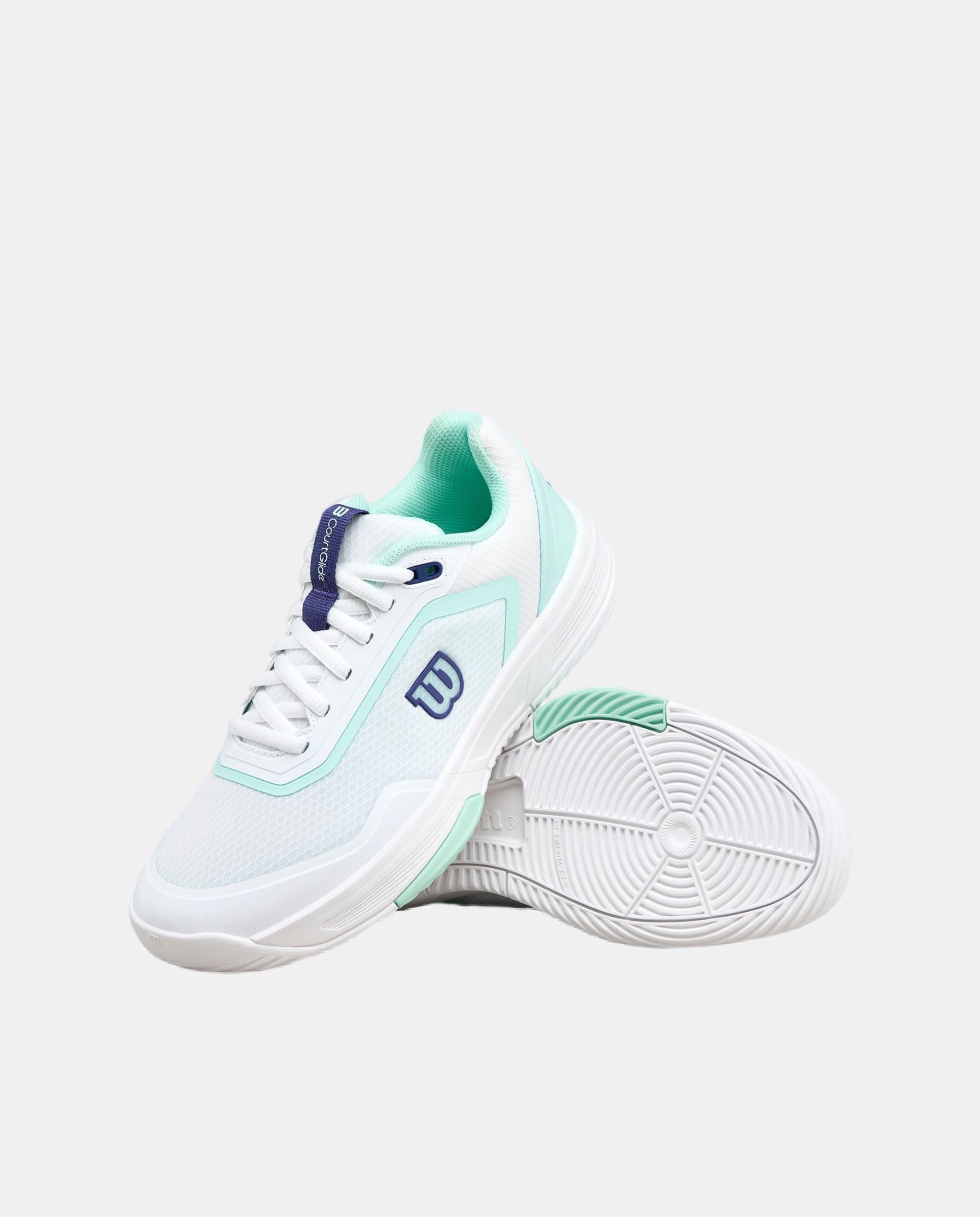 Zapatilla De Padel De Mujer Courtglide Wilson - Blanco Blanco-2