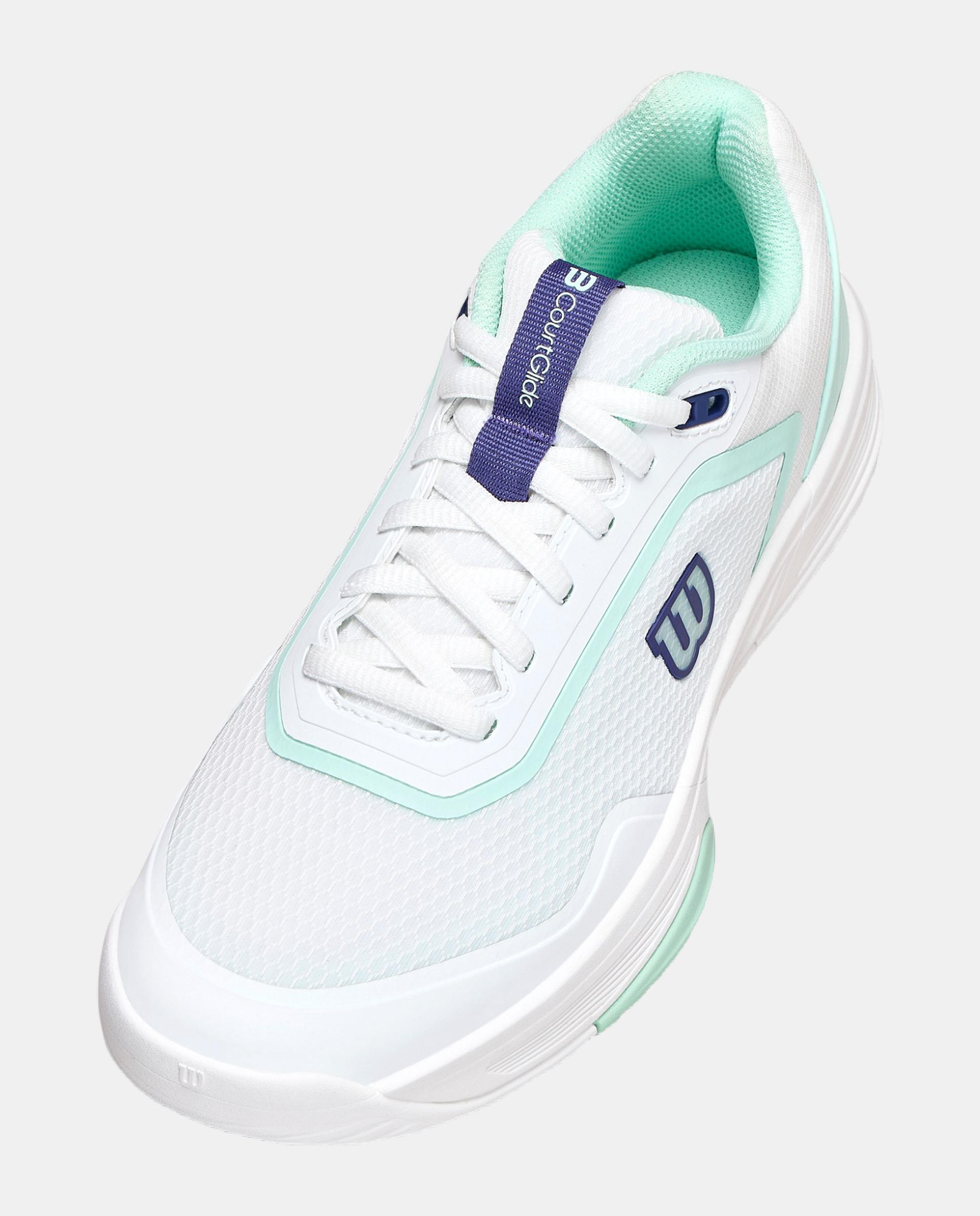 Zapatilla De Padel De Mujer Courtglide Wilson - Blanco Blanco-4