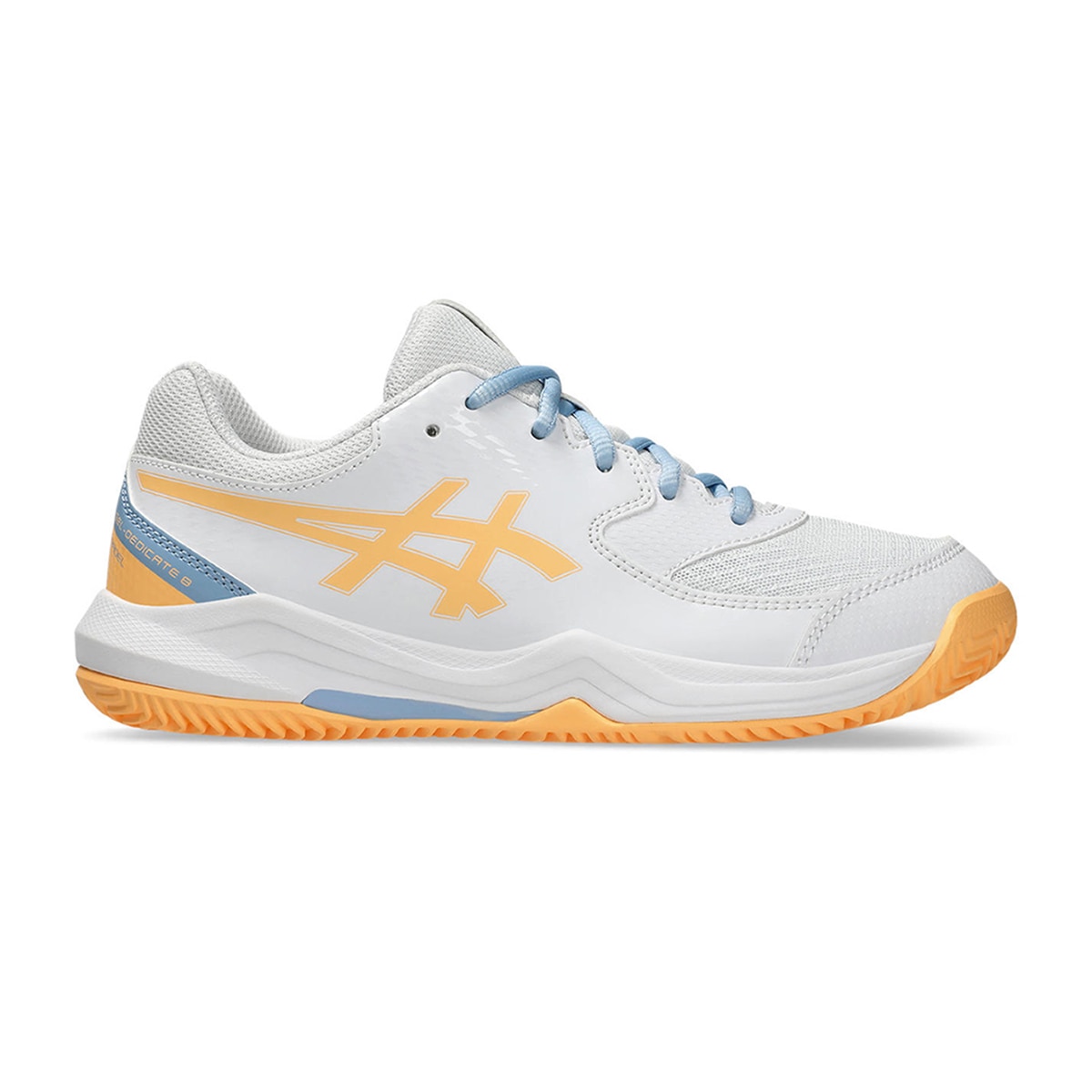 Sapatilhas Infantis de Padel Gel-Dedicate 8 Padel GS Branco / Laranja-1