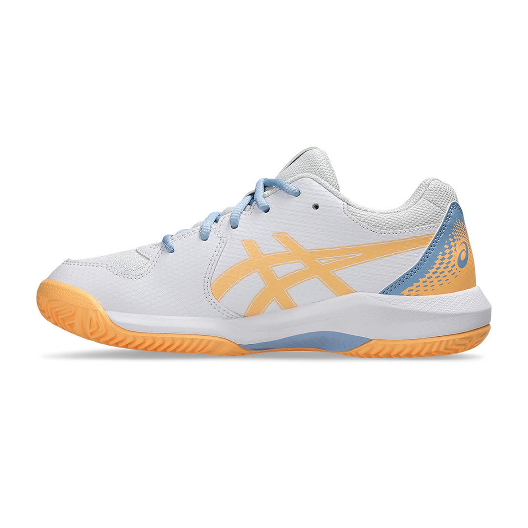 Sapatilhas Infantis de Padel Gel-Dedicate 8 Padel GS Branco / Laranja-4