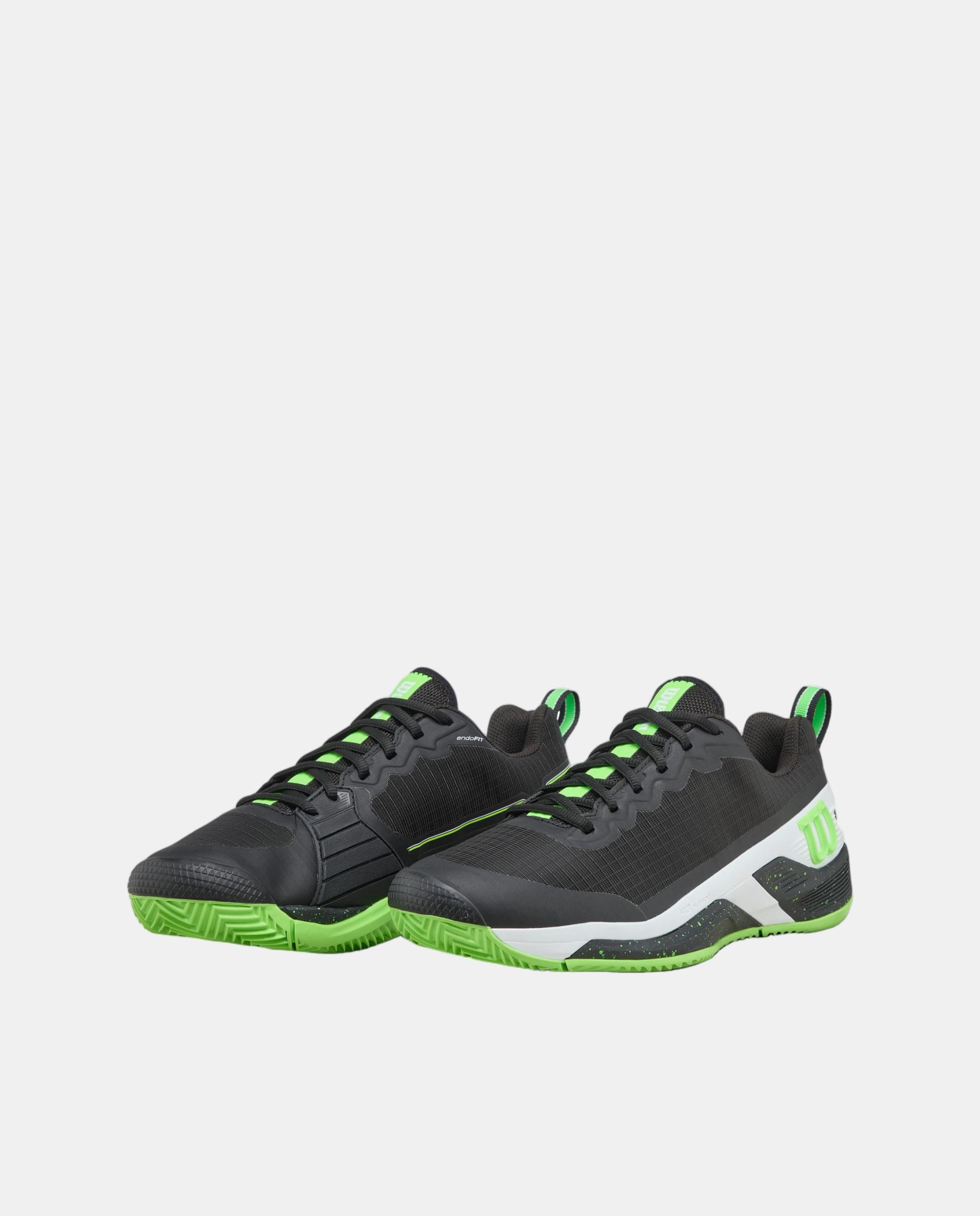 Sapatilhas de Tenis de Homem Rush Pro 4.5 Clay Tp Wilson Preto / Verde-2
