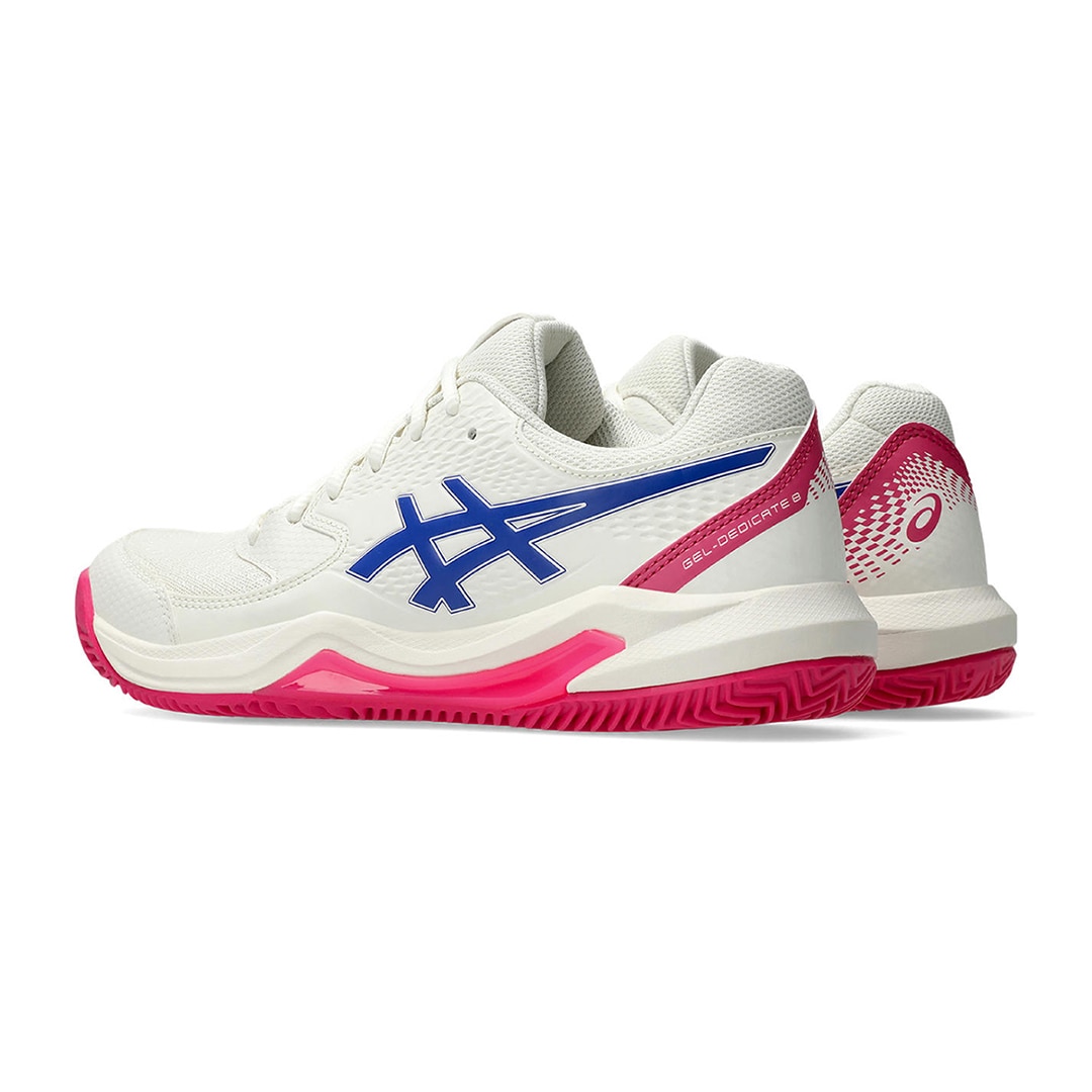 Sapatilhas de Ténis de Mulher Gel-Dedicate 8 Clay Branco / Azul-5