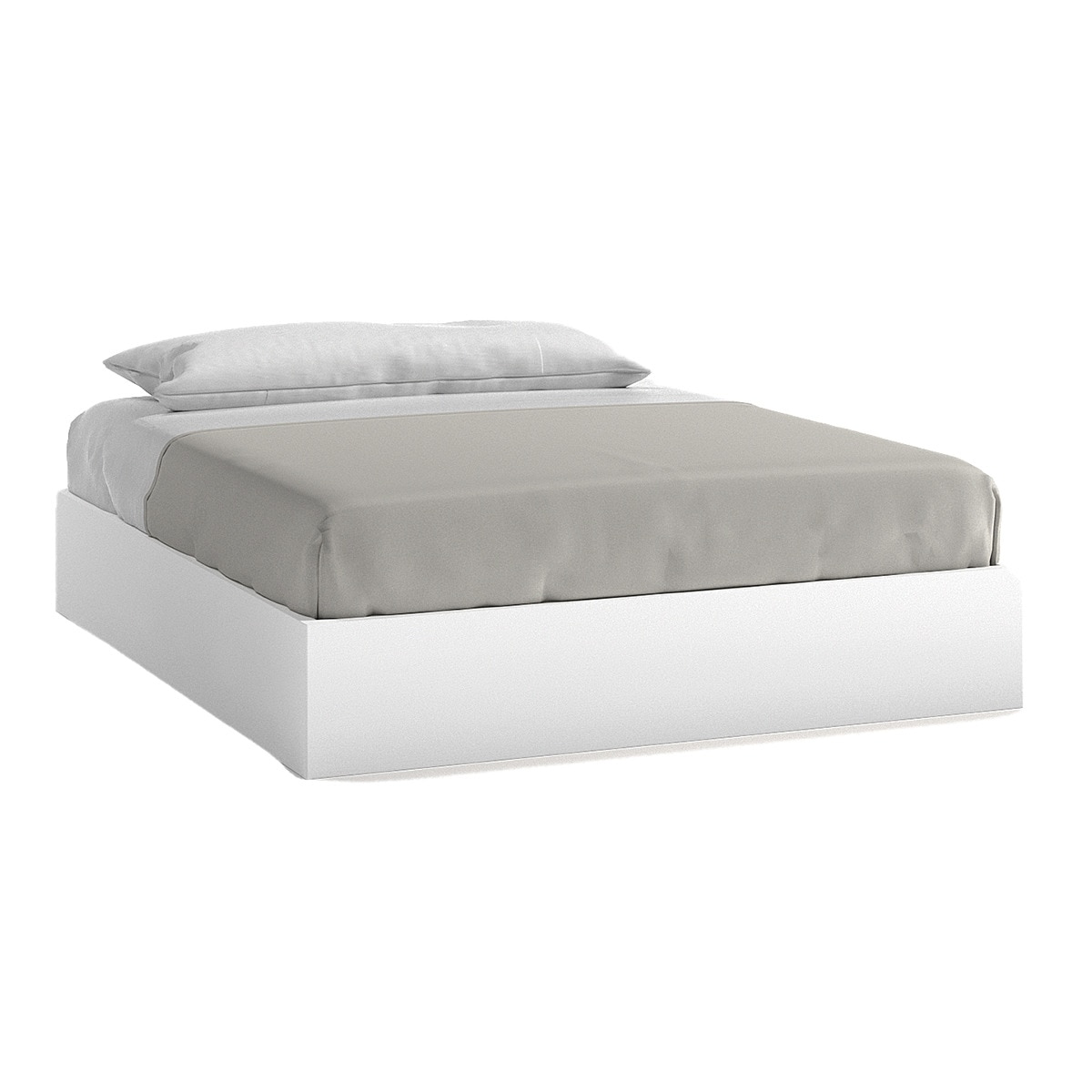 Estructura para cama doble con arcón Alan El Corte Inglés - Blanco polar Blanco polar-1