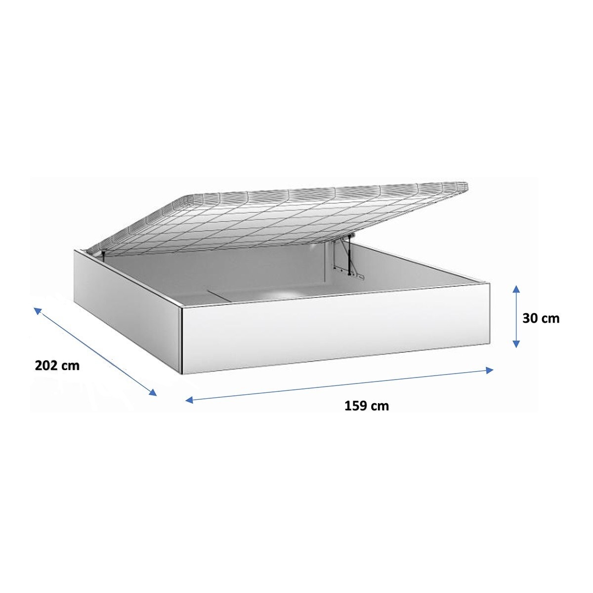 Estructura para cama doble con arcón Alan El Corte Inglés - Blanco polar Blanco polar-5