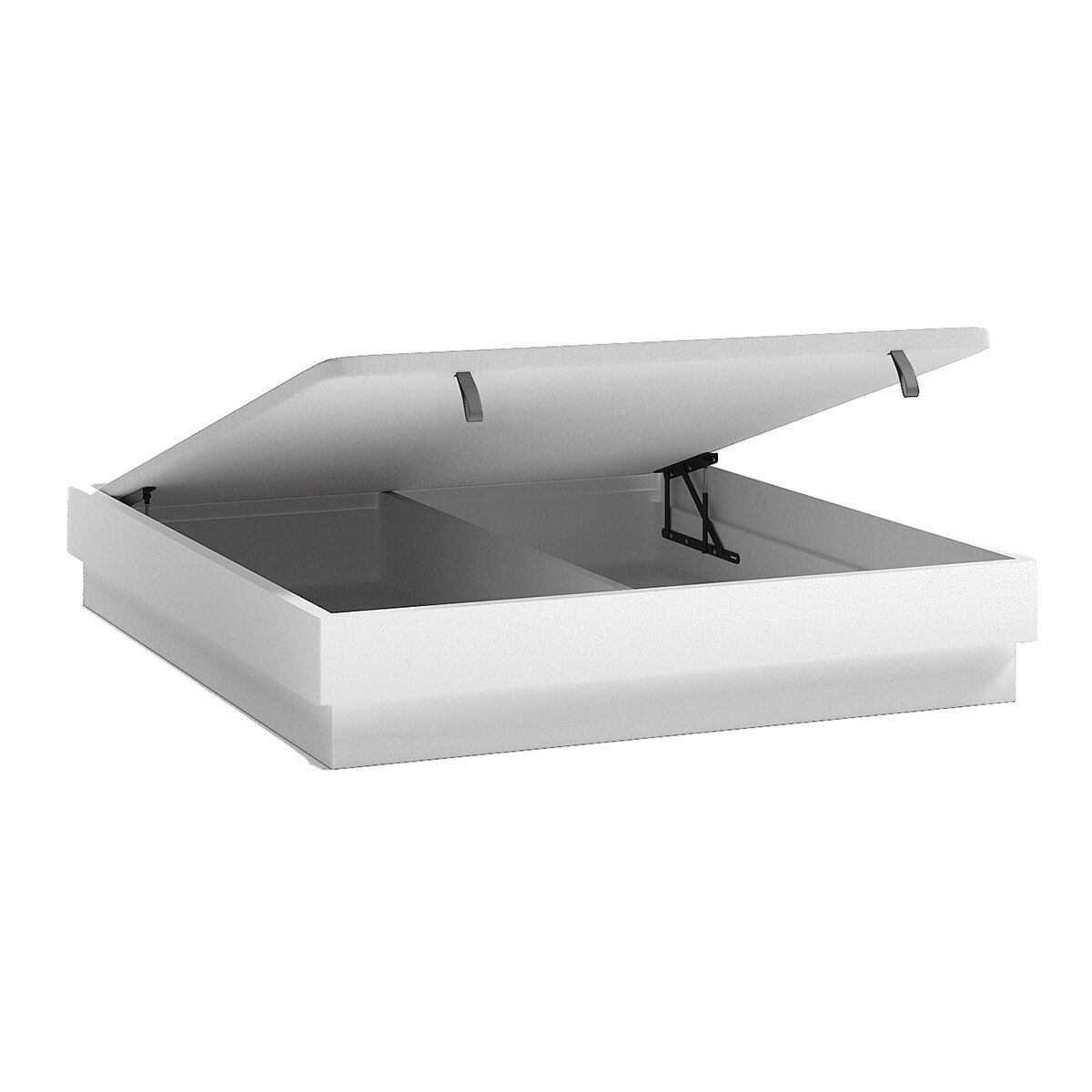Imagen 2 de Estructura para cama doble con arcón y pie decorativo Alan El Corte Inglés - Blanco polar Blanco polar