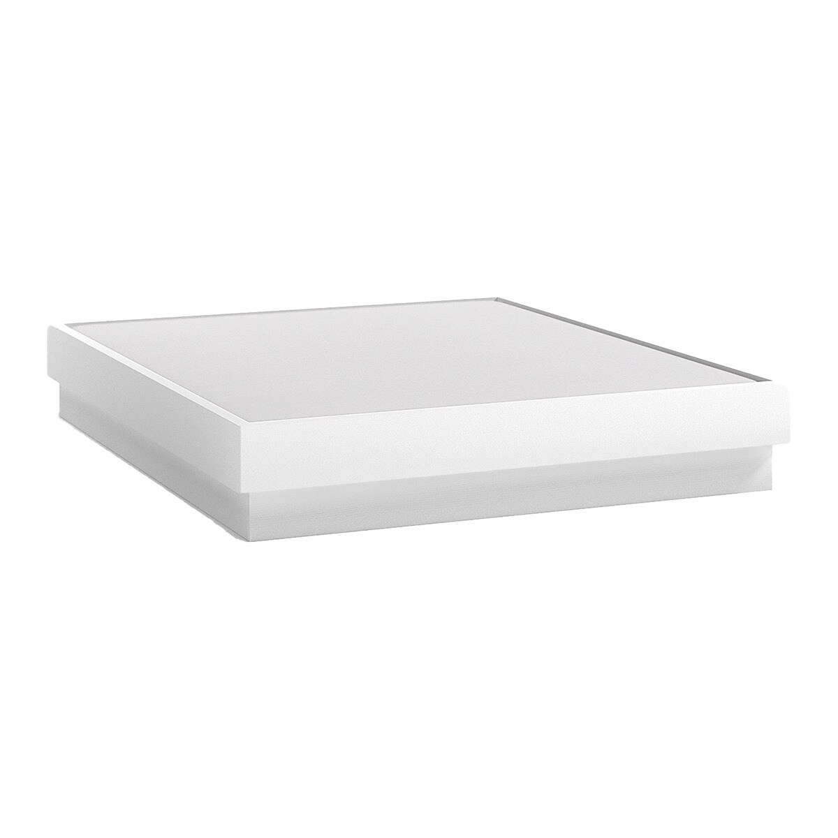 Imagen 3 de Estructura para cama doble con arcón y pie decorativo Alan El Corte Inglés - Blanco polar Blanco polar
