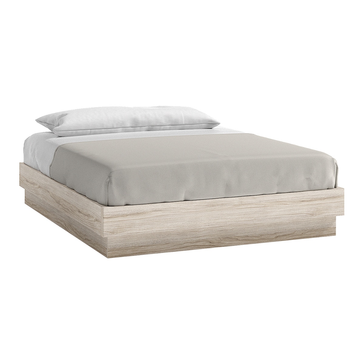 Estrutura para Cama de Casal com Baú e Pé Decorativo Alan Carvalho-1