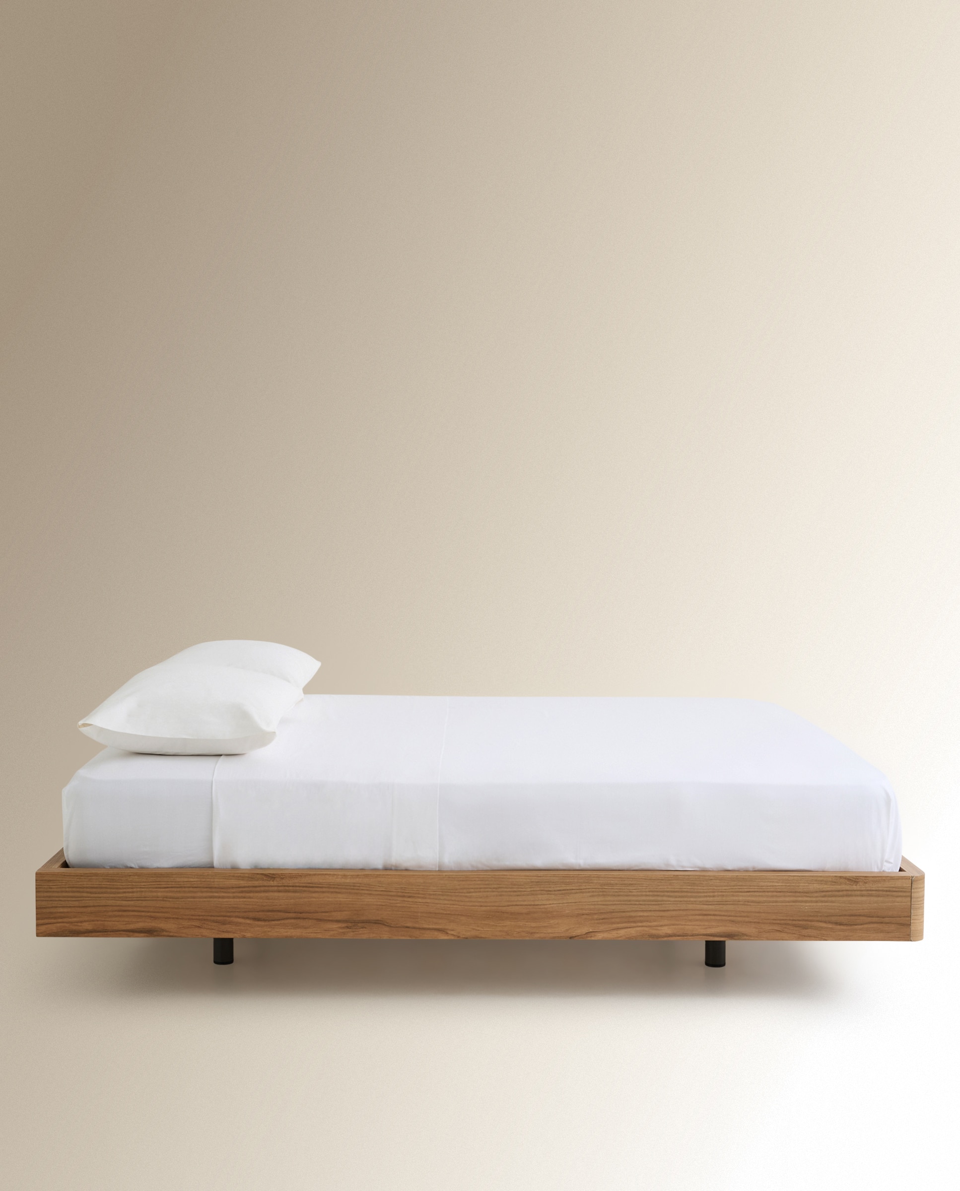 Estructura para cama doble volada Alan El Corte Inglés - Nogal Cama 135 cm Nogal-2