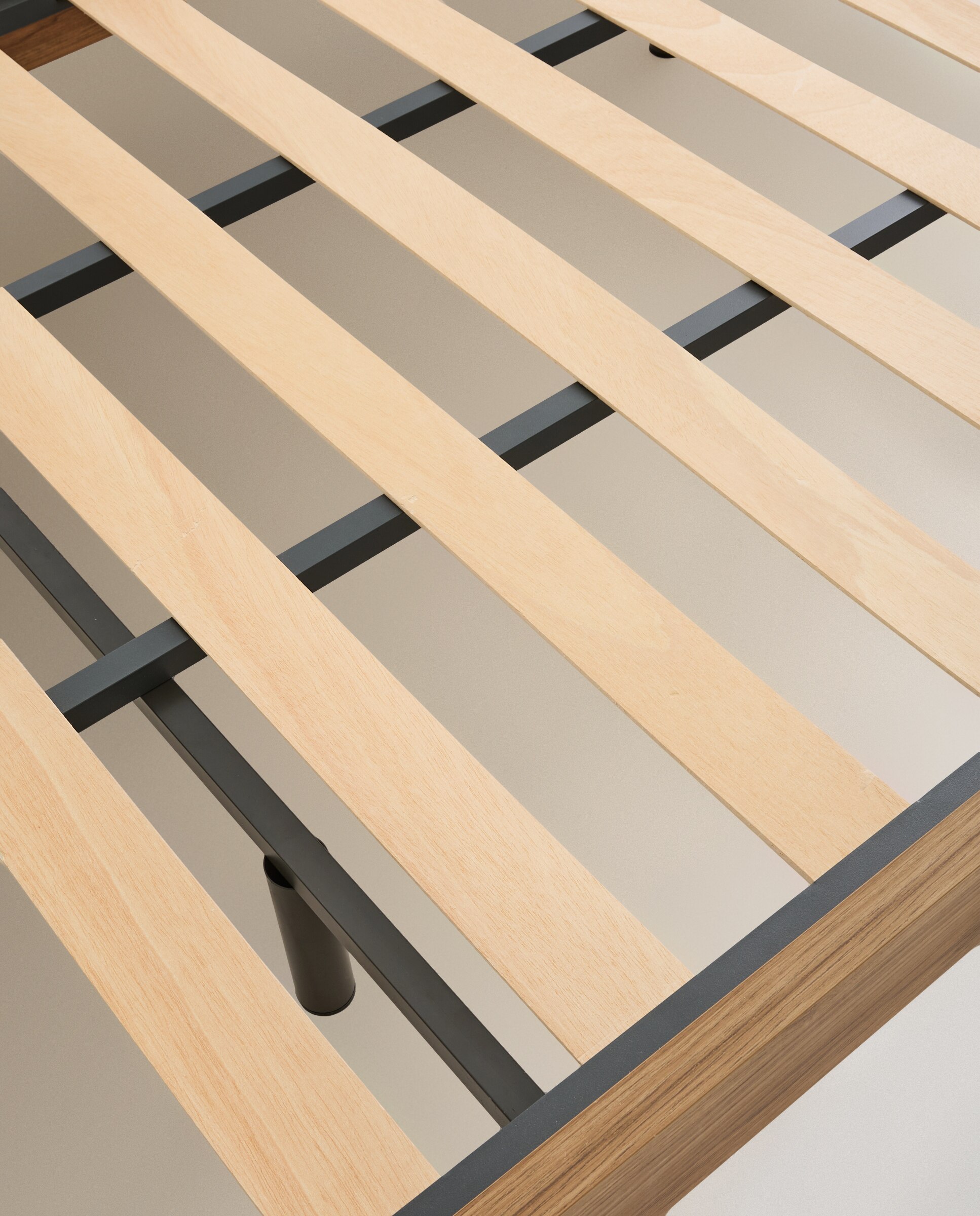 Estructura para cama doble volada Alan El Corte Inglés - Nogal Cama 135 cm Nogal-6