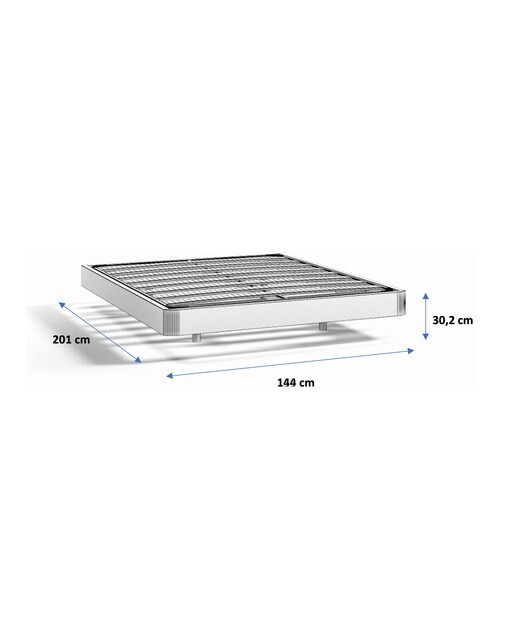 Estructura para cama doble volada Alan El Corte Inglés - Nogal Cama 135 cm Nogal-7