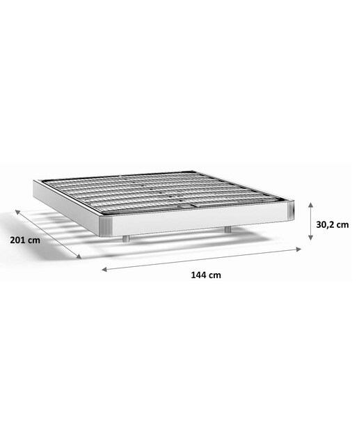 Estructura para cama doble volada Alan El Corte Inglés - Blanco polar Cama 135 cm Blanco polar-4