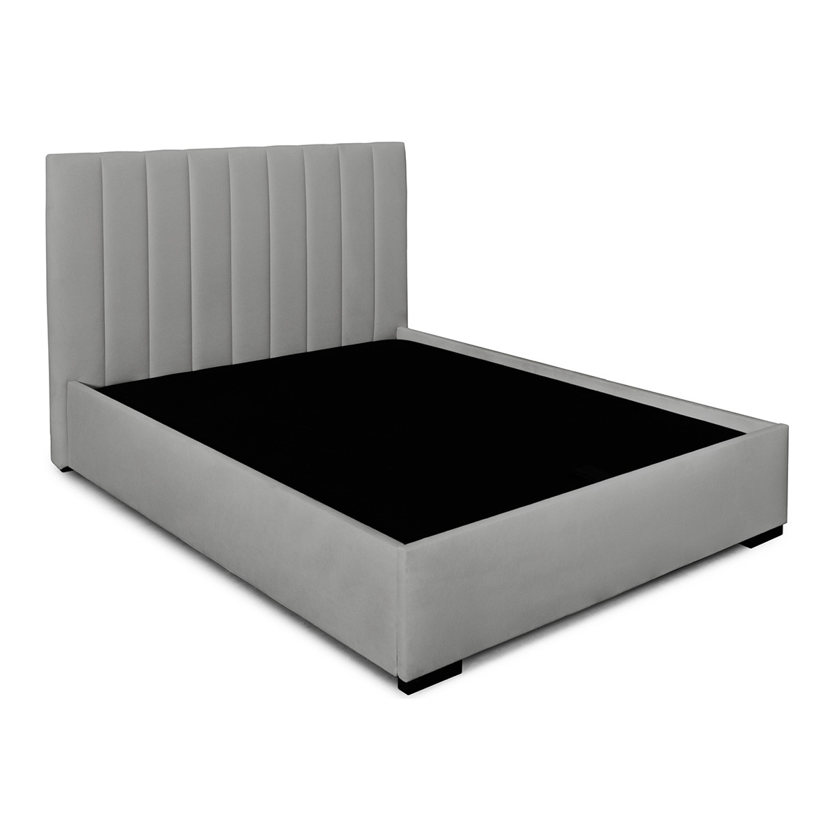 Imagem 0 de Cama de Casal Estofada com Baú Rebatível Montana