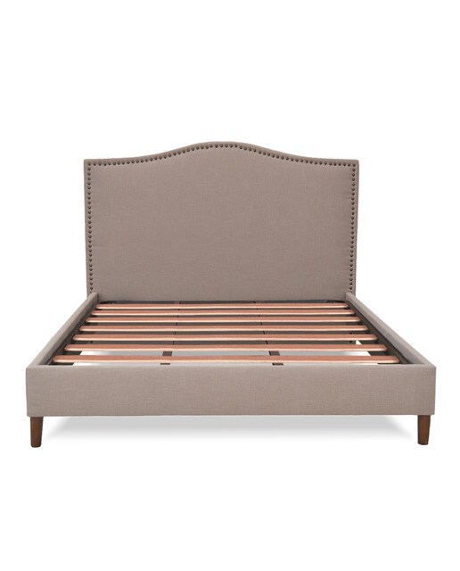 Cama de Casal Estofada com Sommier Síria Bege-2