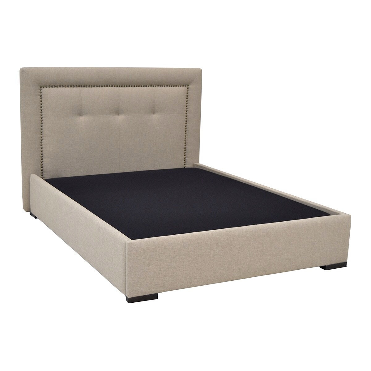 Imagem 0 de Cama de Casal Estofada com Baú Rebatível Alexandria Plus