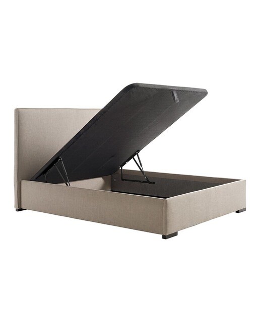 Imagen 2 de Cama doble tapizada con arcón abatible Shiraz El Corte Inglés - Bérgamo / Beige Cama 150 x 190 cm Bérgamo / Beige