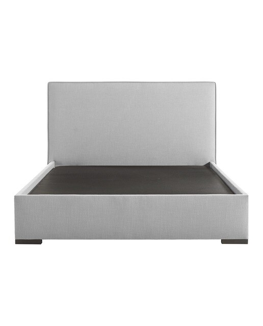 Cama de Casal Estofada com Baú Rebatível Shiraz Bérgamo/Cinzento-3