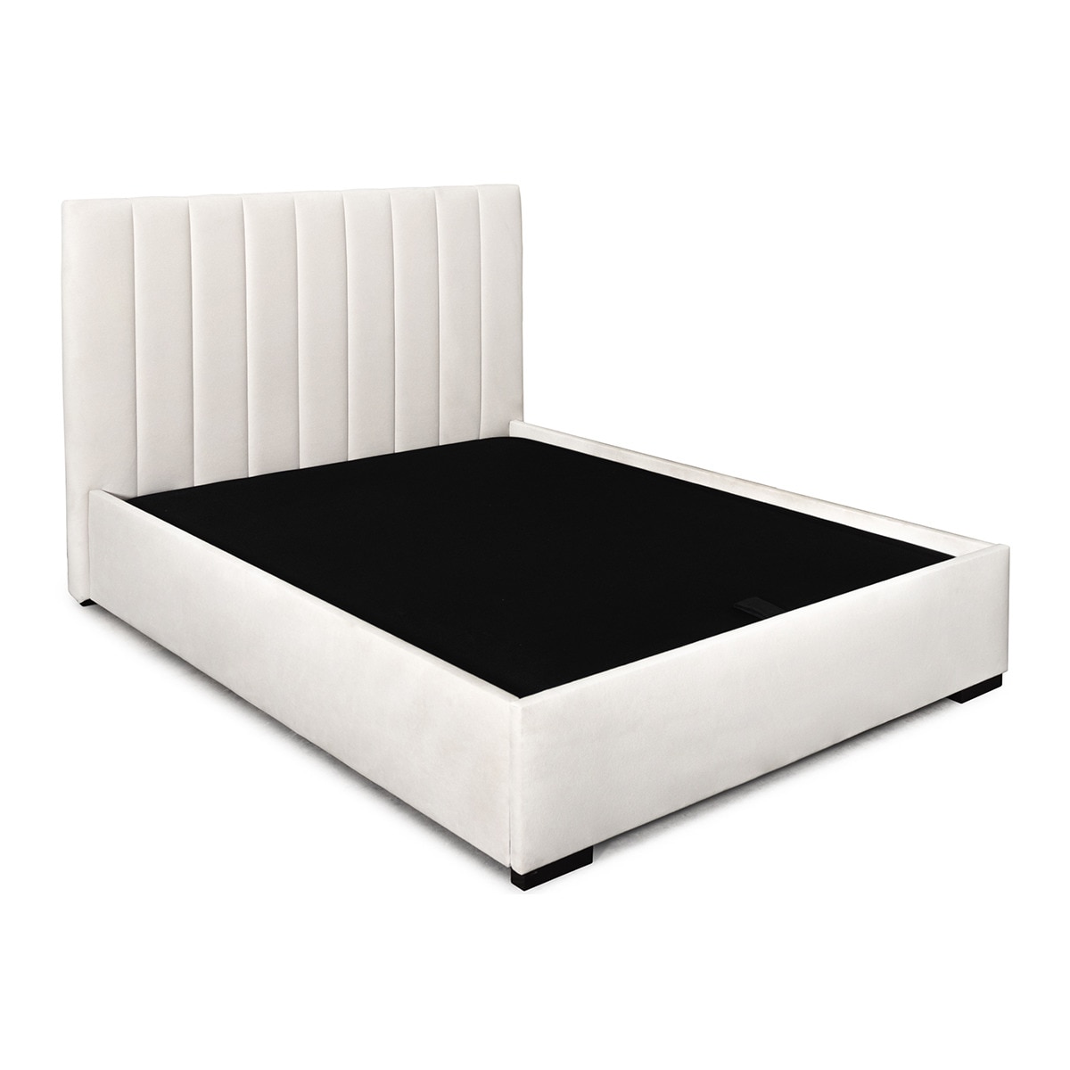 Imagen 1 de Cama doble tapizada con arcón abatible Montana El Corte Inglés - Atlas / Crudo Cama 150 x 190 cm Atlas / Crudo