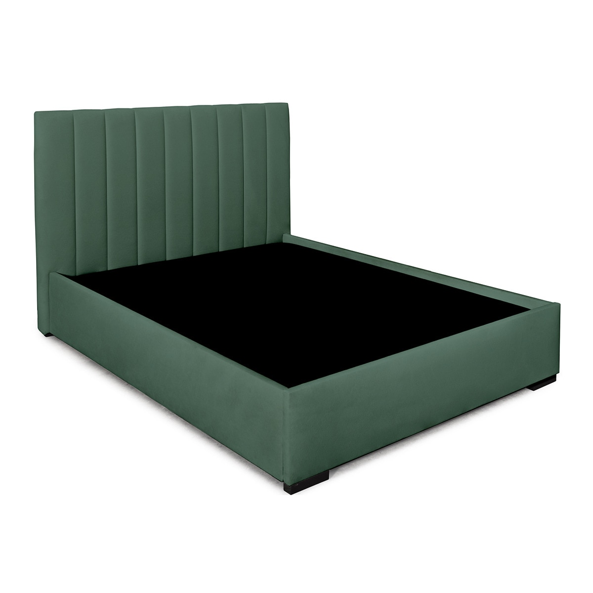 Imagen 1 de Cama doble tapizada con arcón abatible Montana El Corte Inglés - Atlas / Verde botella Cama 150 x 190 cm Atlas / Verde botella
