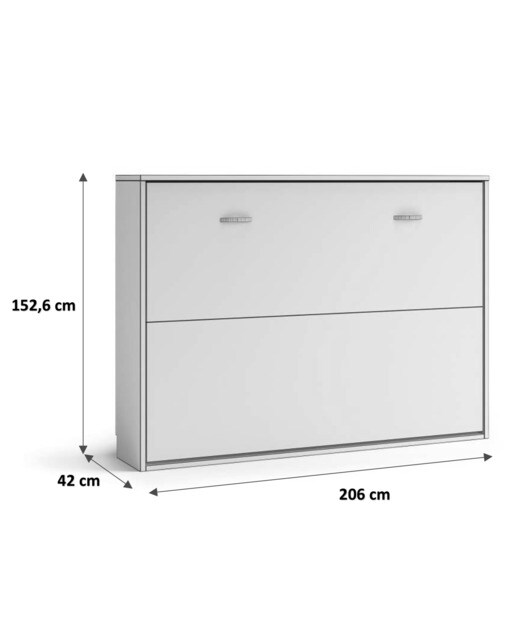 Imagen 3 de Cama doble abatible horizontal Noel El Corte Inglés - Abedul - Ámbar Cama 135 cm Abedul - Ámbar