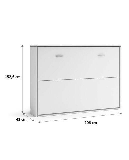 Imagen 3 de Cama doble abatible horizontal Noel El Corte Inglés - Blanco Cama 135 cm Blanco