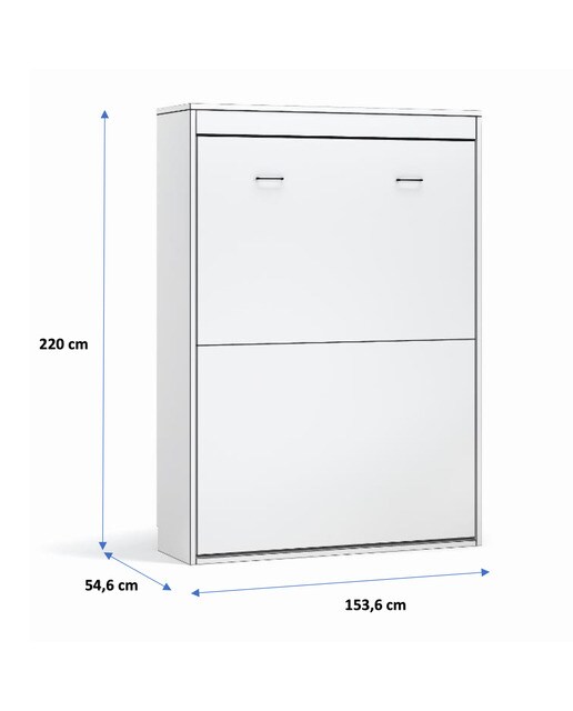 Imagen 5 de Cama doble abatible vertical Noel El Corte Inglés - Blanco Cama 135 cm Blanco