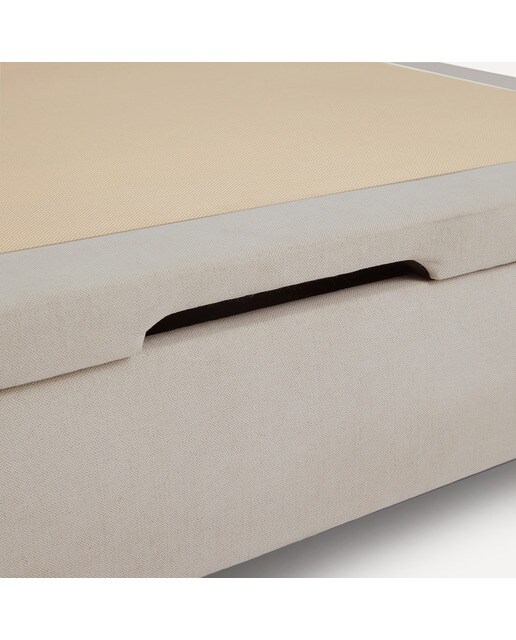 Cama doble tapizada con arcón abatible Byron El Corte Inglés - Aruba / Tierra 165 x 200 cm Aruba / Tierra-9