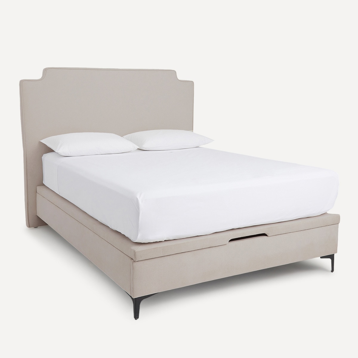 Imagen 0 de Cama doble tapizada con arcón abatible Byron El Corte Inglés Aruba / Tierra