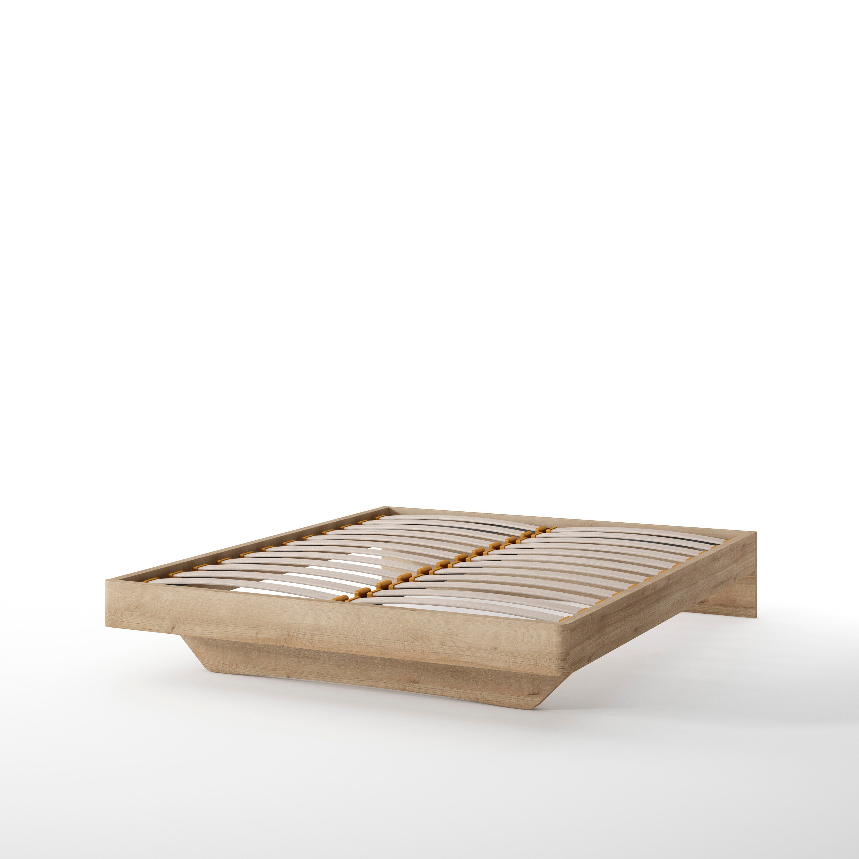 Estrutura de Cama de Casal com Estrado Curva Erny Canela-2