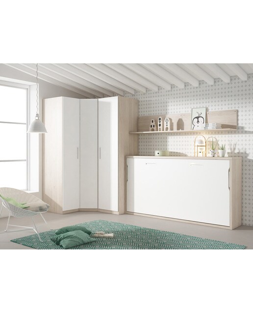 Imagen 5 de Cama abatible horizontal Mio El Corte Inglés - Arena / Blanco Arena / Blanco
