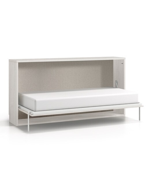 Cama Individual Rebatível Horizontal Noel Pedra - Giz-2