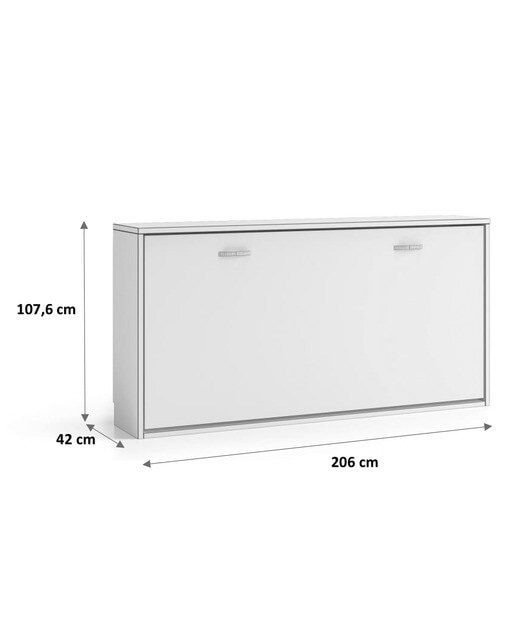 Cama Individual Rebatível Horizontal Noel Pedra - Giz-3
