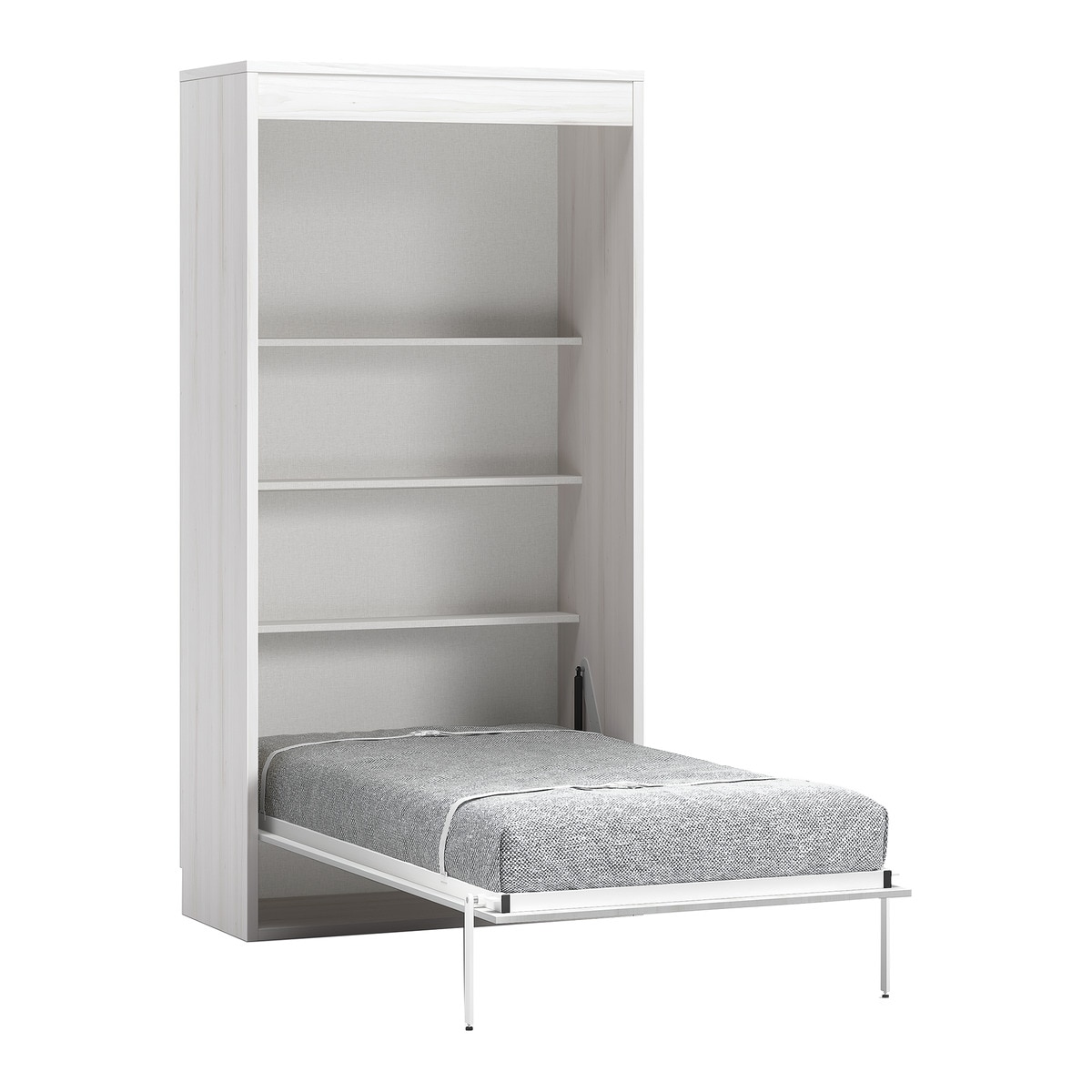 Cama Individual Rebatível Vertical Noel Pedra - Giz-1